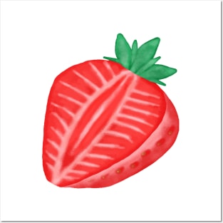 Red Juicy Strawberry Posters and Art